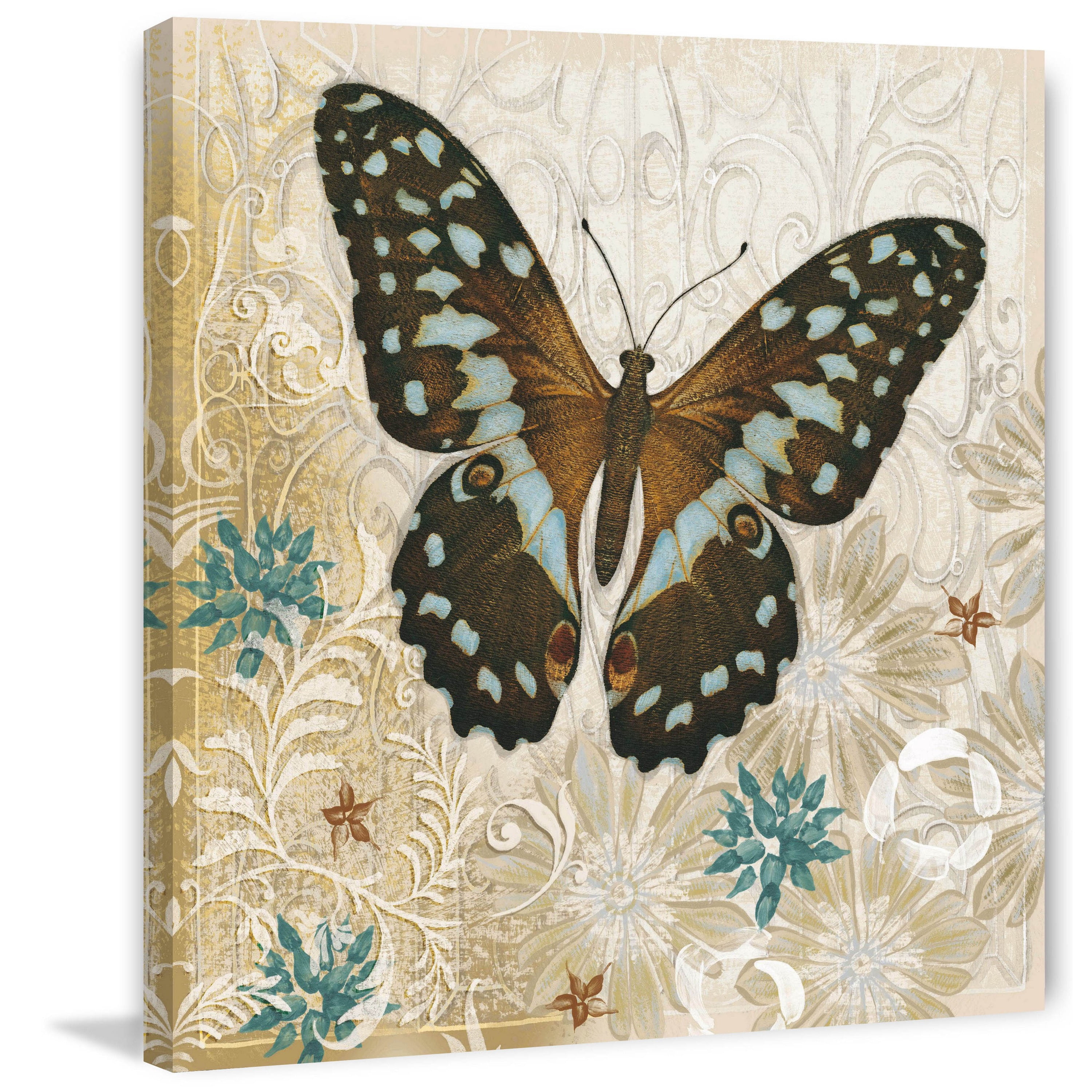 Marmont Hill "Brown Butterfly" Painting Print on Canvas