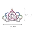 thumbnail image 2 of BESTYASH Crown For Toddler Girls Alloy Tiara Headdress Elegant Design 1Set, 2 of 8