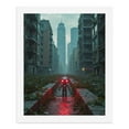 thumbnail image 5 of Paint By Numbers Kit for Adults Beginner - DIY Robot Cityscape Red Glow Mood Canvas Painting Kits for Adults, Frameless Paint By Number for Adults for Home Wall Decor 16x20 Inch, 5 of 7