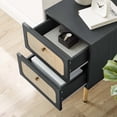 thumbnail image 7 of Modway Chaucer 2-Drawer Nightstand in Black, 7 of 7
