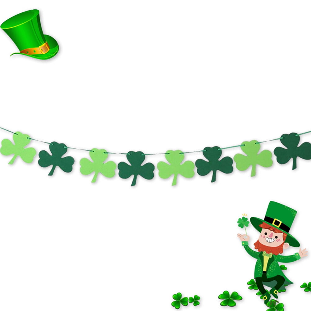 Mauts-inus St. Patrick's Day Dekoration Banner Aus Simulierte Jute - Deko Für Kamin, Wand & Tür