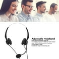 thumbnail image 4 of Auriculares con Micrófono Auriculares con Cable para Centro de Llamadas Teléfono Binaural con Cancelación de Ruido Altavoz de 28 Mm Micrófono de un Puntero para Centro de, 4 of 8