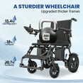 thumbnail image 5 of STACOO Electric Wheelchair for Adults, 500W Motorized Wheelchair with 20+ Travel Range, All Terrain Portable Electric Wheelchair for Seniors 350LB Capacity, 5 of 10