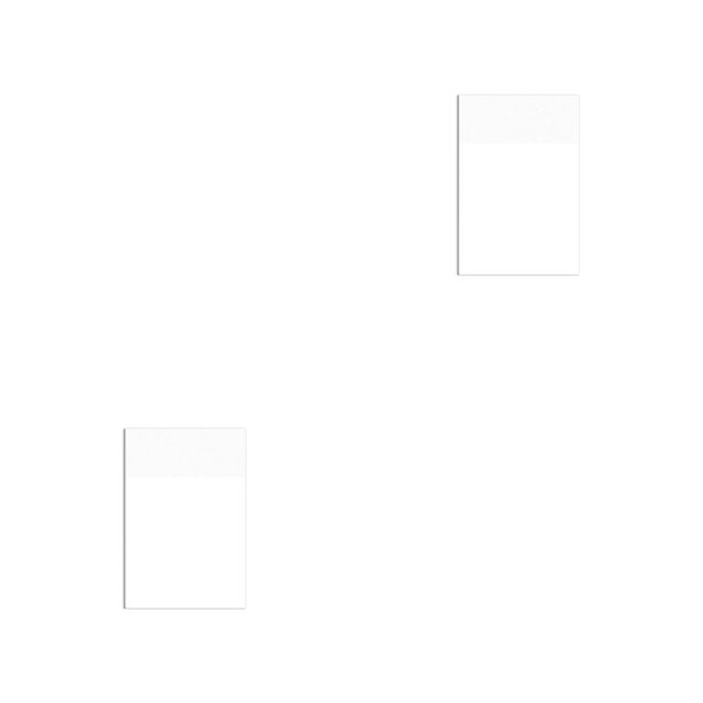 Tholdsy Bloc de notas adhesivas de 50 hojas, portátil, transparente, autoadhesivo, para interiores, sin rastro, para pantalla de ordenador 50x75mm 2piezas
