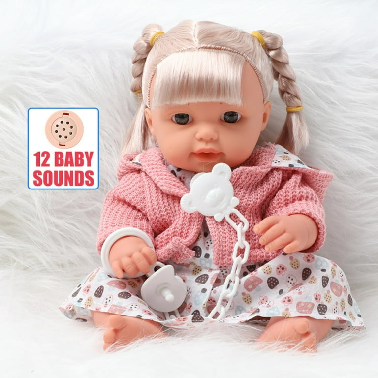 NPK Newborn Reborn Baby Dolls Silicone Cute Soft Babies Doll