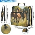 thumbnail image 3 of Circular Folder Package 13.6*3.5*12.4 Inches ,Binder Bag，Binder Organizer，Zipper Binder，3 Ring Binder ,Suitable for Work Galloping Steeds, 3 of 8