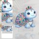 thumbnail image 3 of Kit de adornos de mesa con pintura de diamante en forma especial de animales marinos, decoración del hogar, 3 of 9