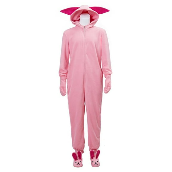 Pink Bunny Onesie Pajamas - Christmas & Easter Rabbit Jumpsuit Cloth