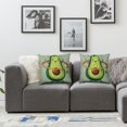 thumbnail image 3 of Nawypu  Avocado Pillows Cute Fruit Avocado Doing Exercise with Hula Hoop Throw Pillow Cover Decorative Pillow Case Square Cushion Accent Canvas,Set of 2, 3 of 6