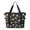 Football and Trophy Black Pattern, variant on Football and Star Blue Pattern Expandable Travel Tote Bag, Overnight Carry on Bag with Dry Wet Pockets, Waterproof Dacron Gift Ideas for Holiday Birthday Gifts