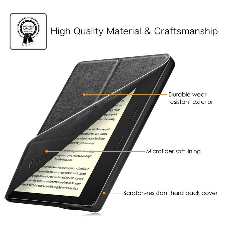 Origami Case for All-New Kindle Oasis (10th Generation, 2019 Release and 9th Generation, 2017 Release) Cover Gray