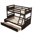 thumbnail image 4 of CLEARANCE! Twin over Full Bunk Bed with Storage - Espresso, 4 of 9