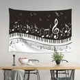 thumbnail image 4 of Easygdp Piano Keys With Musical Notes Tapestry Wall Hanging, Wall Tapestries for Bedroom Aesthetic Living Room Office Decor 60x40in, 4 of 8