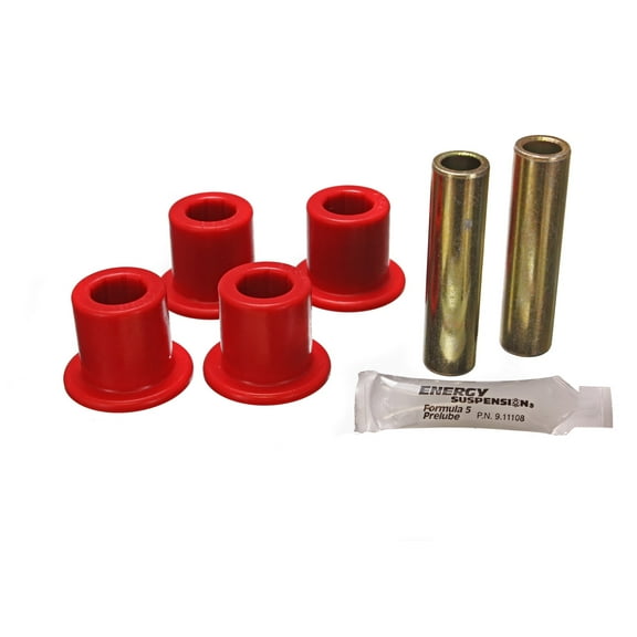 Energy Suspension Rr Spring Frame Shackle Kit - Red Fits select: 1975-1981 FORD F150, 1973-1981 FORD F100