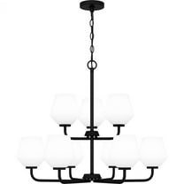 Quoizel Nielson 9-Light Matte Black Chandelier