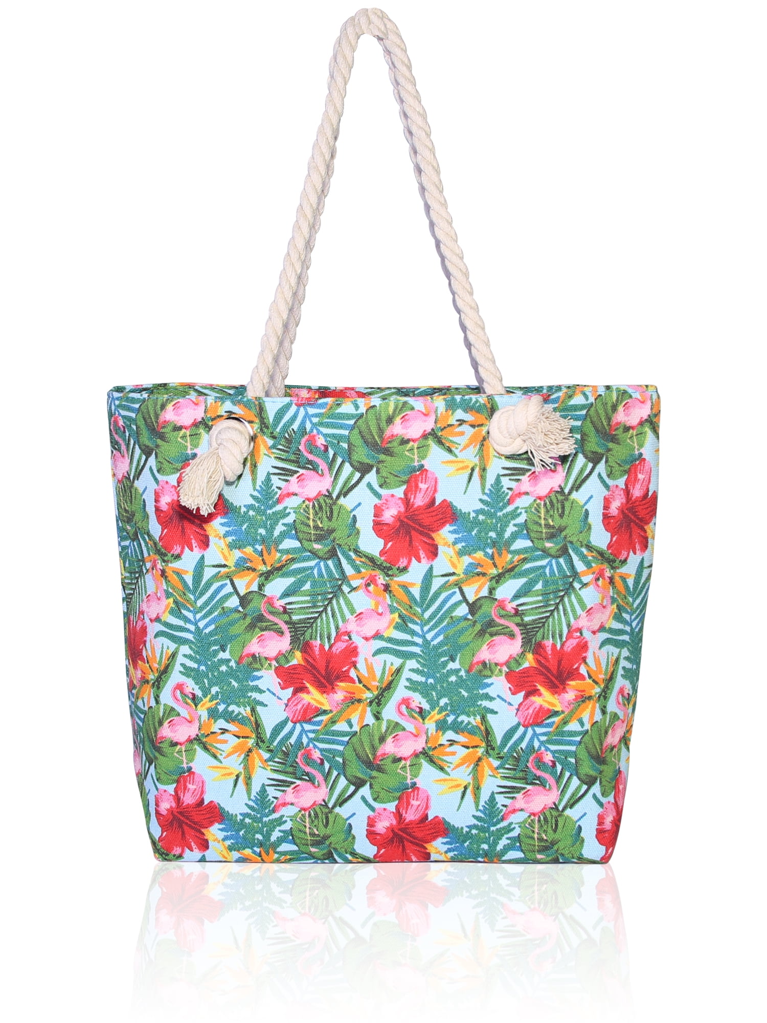 Basico - Basico Woman's Beach Tote Bag with Rope Handles Various ...
