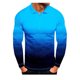 thumbnail image 1 of Camiseta básica de manga larga con cuello vuelto y estampado informal para hombre Pompotops  oipoqjl28362, 1 of 2