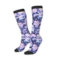 thumbnail image 2 of Vsdgher Skull star crystal Print Thigh High Socks Extra Long Stretchy Sock Women Over Knee High Opaque Stocking Daily Wear, 2 of 5