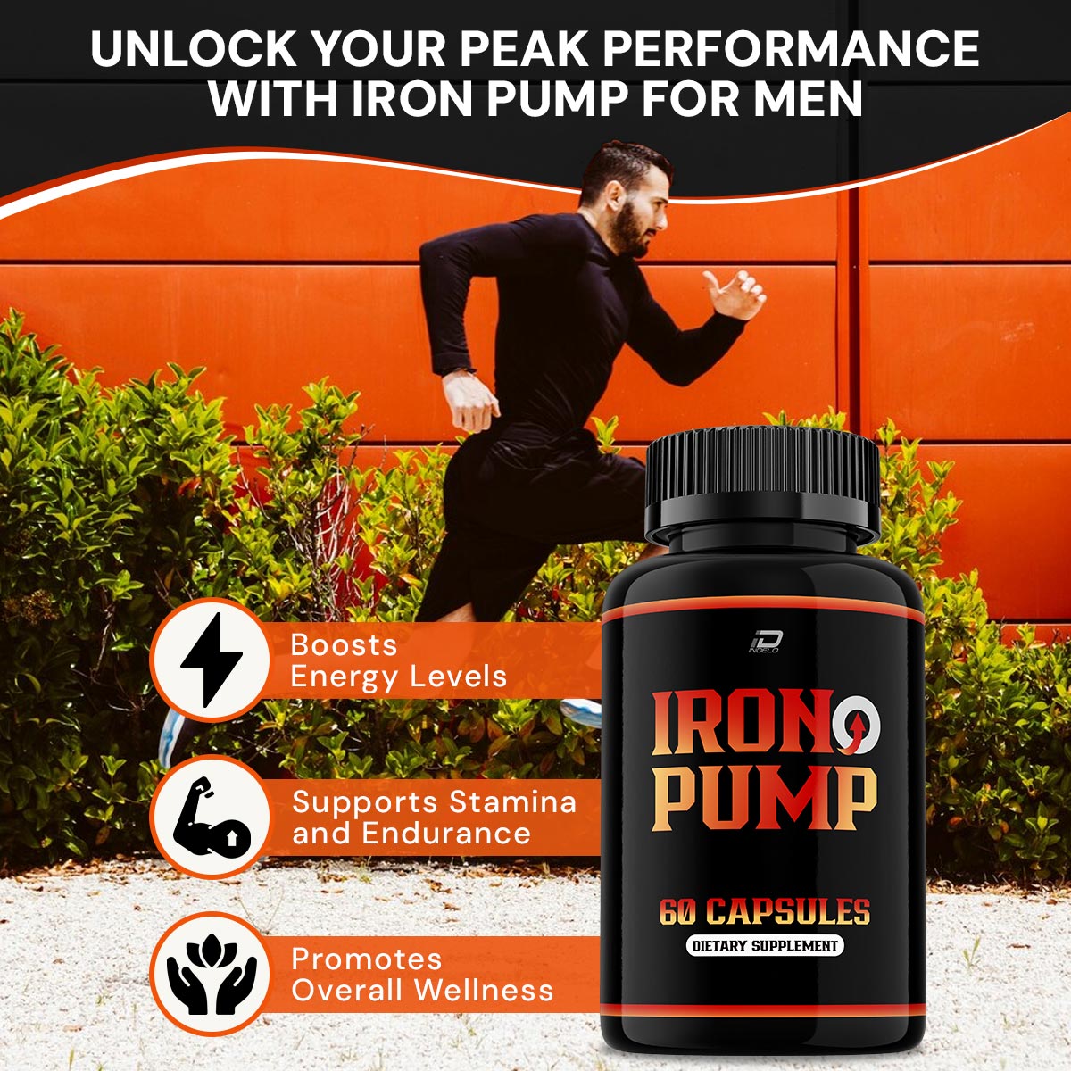 (2 Pack) Iron Pump For Men Capsules Official Formula - Iron Pump Ed Pills Max Performance - Maximum Strength, Iron Pump Pills for Men All Natural Formula, IronPump Reviews (120 Capsules)