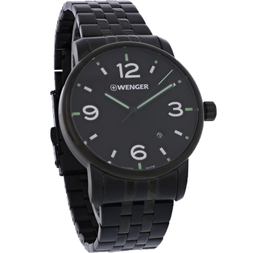Wenger Urban Classic Water Resistant Watch Large Blue Dial