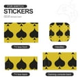 thumbnail image 4 of POBUDS Switch Skin | Sticker Wrap Vinyl Decal | Set Compatible with Nintendo Switch ( Switch Standard, Yellow Black Playing Card Pattern), 4 of 5