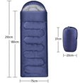 thumbnail image 3 of Sacs de Couchage pour Adultes, Sac de Couchage Enveloppe Adulte pour 3 Saisons Léger Camping Randonnée, 3 of 5