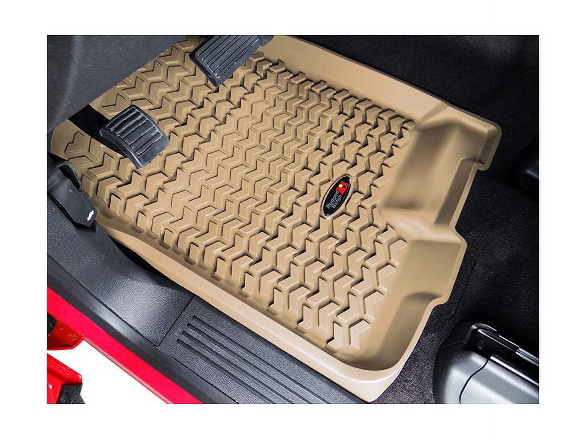 Rugged Ridge by RealTruck Floor Liners Front |82901.04|Compatible with 2014-2020 Chevrolet/GMC Silverado/Sierra 1500 Regular/Extended/Crew Cab; 2015-2020 2500/3500 Regular/Double/Crew Cab/Suburban