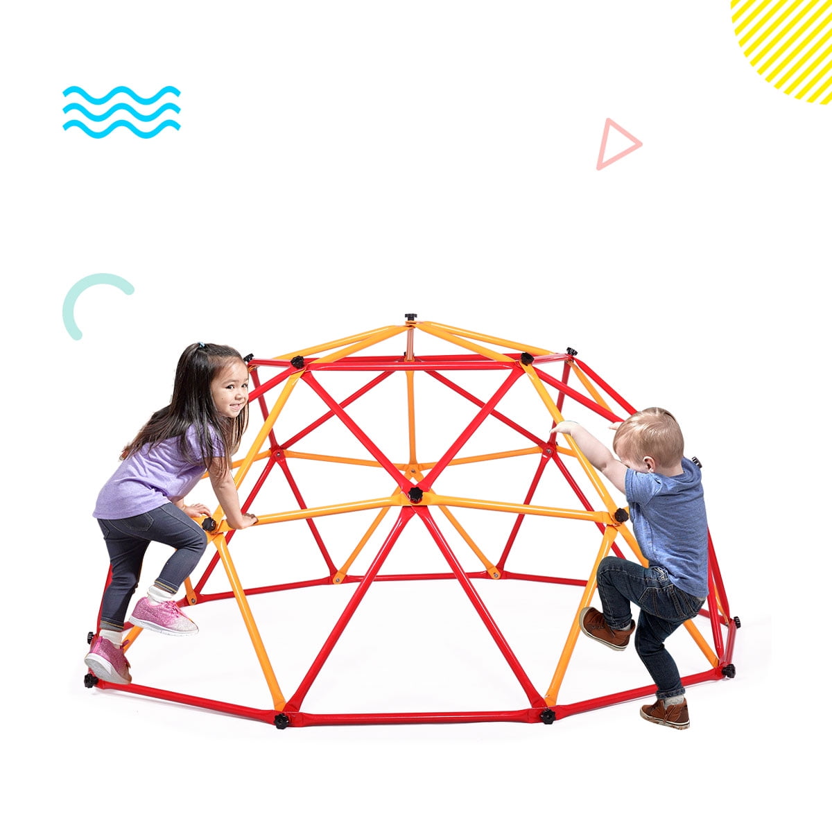 Lowestbest Kid Climbing Dome, Climber Play Structures, Geometric Dome Climber Play Center, Dome Climber with 600LBS Weight Capability, B Lowestbest Kid Climbing Dome, Climber Play Structures, Geometric Dome Climber Play Center, Dome Climber with 600LBS Weight Capability, B