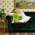 thumbnail image 6 of VBBHG St Patricks Day Shamrock Dwarf Gnome Pillow Cover, 17.71x17.71 Inch Clover Gold Coins Tiny Ladybug Cushion Case Decoration for Sofa Couch, 6 of 6