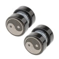 thumbnail image 1 of 2 Unids Acero Inoxidable No Piercina Magnética Ear Stud para Mujer para Mujer Pendientes Falsos - Taiji Sunnimix Pendientes de clip Pendientes, 1 of 5