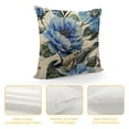 thumbnail image 4 of Shiartex   Blue Floarl Throw Pillow Covers,Watercolor Hydrangea Bird Pillow Cases Decorative Sided Design Square Pillowcases for Home Bed Sofa Living Room Farmhouse Outdoor White, 4 of 5