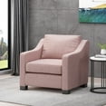 thumbnail image 2 of Noble House Damier Fabric Club Chair, Light Blush, 2 of 8