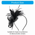 thumbnail image 5 of Aesthetic Mesh Feathered Headband for Women and Girl 1920s Hairband Evening Party Fascinator Hairhoop for Hair Styling, 5 of 12