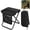 Black, variant on Foldable Backpack Stool for Adults, Foldable Backpack Stool 2 in 1 Portable Collapsible Chair 265 lbs Heavy Duty Portable Chair with Sling Bag for Camping Fishing Hiking Travel Outdoor (Black)