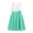 White&Turquoise, variant on iiniim Kids Flower Girl Pleated Chiffon Dress Princess Bridesmaid Wedding Pageant Party