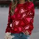 thumbnail image 1 of Pntutb Moda Mujer Impreso Camiseta Suelta Blusa De Manga Larga Cuello Redondo Casual tops Sudaderas Con Capucha Pntutb Pntutb-3641, 1 of 4