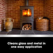 Furniture Clinic Stove Glass & Metal Cleaner - For Log Burner and Fireplace Glass Doors - Removes Soot, Dirt & Ash - Instant Results - 500ml / 17oz