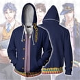 thumbnail image 3 of Sudadera con capucha de Jojo Bizarre Adventure, Sudadera con capucha de Anime, chaqueta informal con cremallera, Kira Yoshikage, GUIDO MISTA, disfraz de Cosplay, 3 of 4