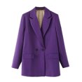 thumbnail image 2 of Patlollav Womens Fashion Casual Spring Summer Solid Color Long Sleeve Blazer on Ladies, 2 of 7