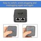 thumbnail image 3 of ZZY-Network Lan Switch 2 Ports, Rj45 Network Key-press Switch Splitter Selector Box, 100m 2 In 1 Out Or 1 In 2 Out, 2 Port Network Hub Black, 3 of 4
