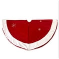 thumbnail image 2 of Christmas Tree Skirt Red And White " Merry Christmas" 41 Inch, 2 of 3