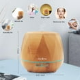 thumbnail image 6 of 550ml Essential Oil Diffuser, Daroma Upgraded Remote Control 6 In 1 Aromatherapy Ultrasonic Cool Mist Humidifier, 7 Color Changing Mood Lights & Waterless Auto-Off for Home Office Gift, Light Wood, 6 of 7