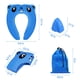 thumbnail image 5 of Orinal portátil mejorado con protector contra salpicaduras para niños pequeños, asiento de viaje plegable con bolsa de transporte, almohadillas antideslizantes, fundas de asiento de entrenamiento para bebés, niños pequeños y niños (azul) ER, 5 of 5