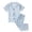 Light Blue, variant on REDARER Toddler Boys Girls Short Sleeve Leopard Prints Tops T Shirt Pants Casual Outfits,5-6 Years