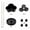 New Flower Pot-Black, variant on Lakwi 17pcs Self-Watering Planters with Watering System, Heavy-Duty Plastic Stackable Hanging & Standing Pots for Indoor/Outdoor Gardens, Balconies, with Drainage Holes, No Manual Watering