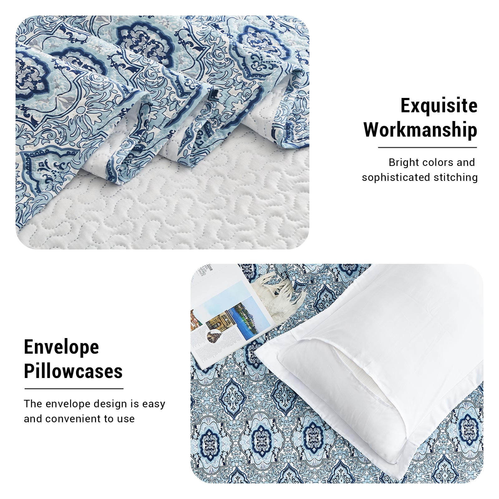 MEGO Parure De Lit 3 Pièces Fausse Fourrure Ultra Douce - Housse De Couette 240x260 Cm & 2 Taies D'Oreiller 50x70 Cm (Très Grand Lit, Noir)