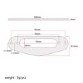 thumbnail image 4 of Dsseng Guitar Pickup Humbucker Cover Ring Frame Electric Part Flat Mounting Parts Single Coil Replacement, 4 of 11