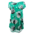 thumbnail image 1 of Alfani Women's Dot Printed T-Shirt (M, Green Small Modern Dot), 1 of 2