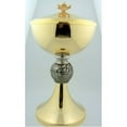 thumbnail image 2 of 9" Church Chapel Gold Gilded Priest Chalice Host Ciborium 250 Hosts Ciboria Sacred Vessel, 2 of 2