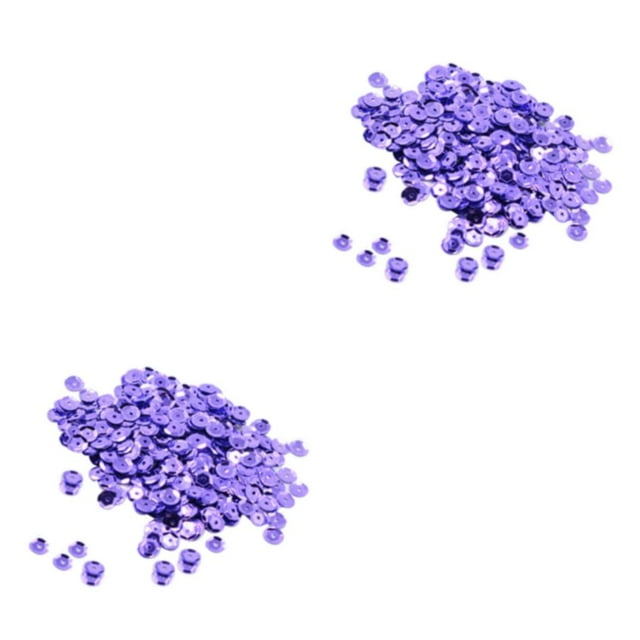 Dalazy 400 Pcs Sequins Ronds en Vrac 7mm Couture Violet 2ensemble